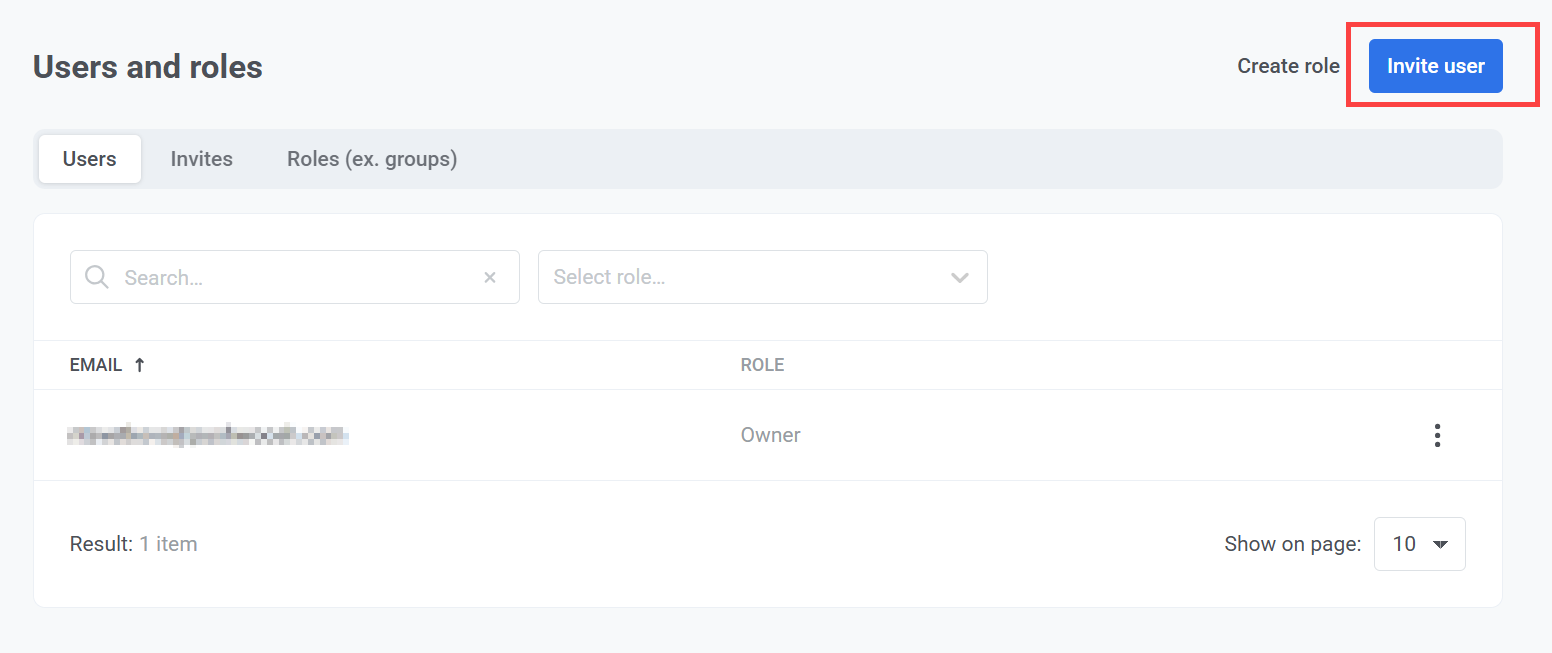 How to invite a user