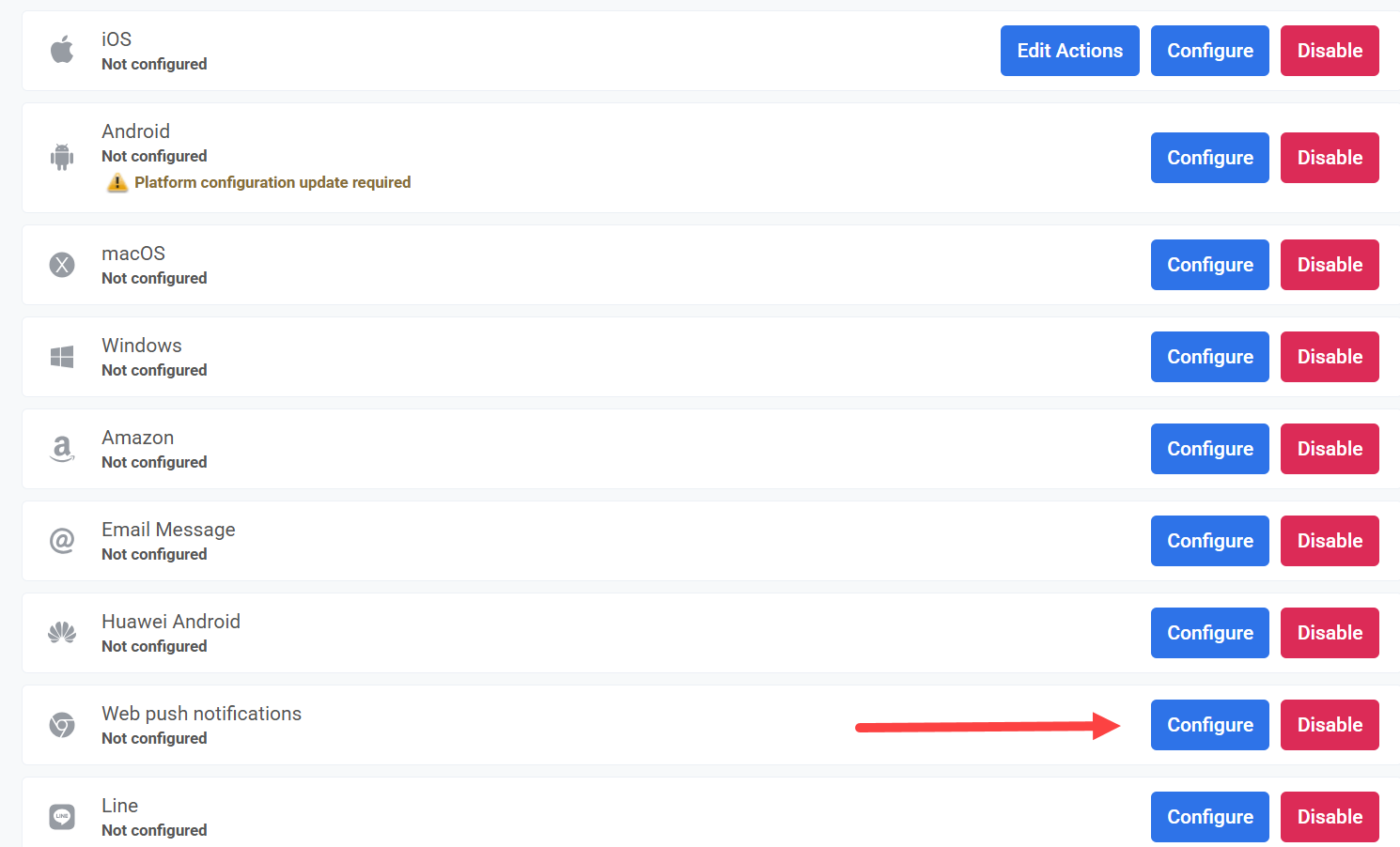 Настройка web push-уведомлений