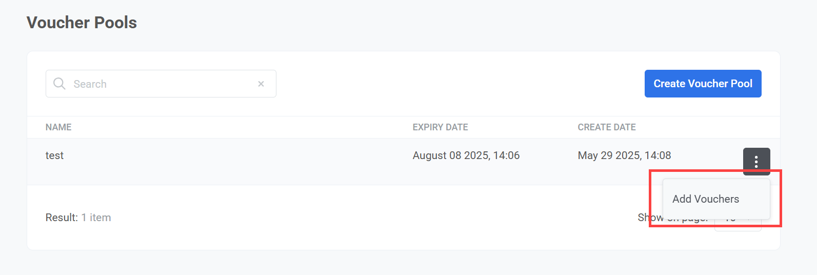 Добавление промокодов