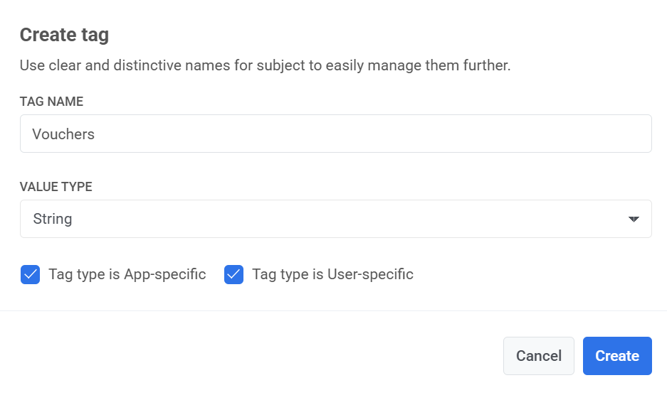 Создание тега