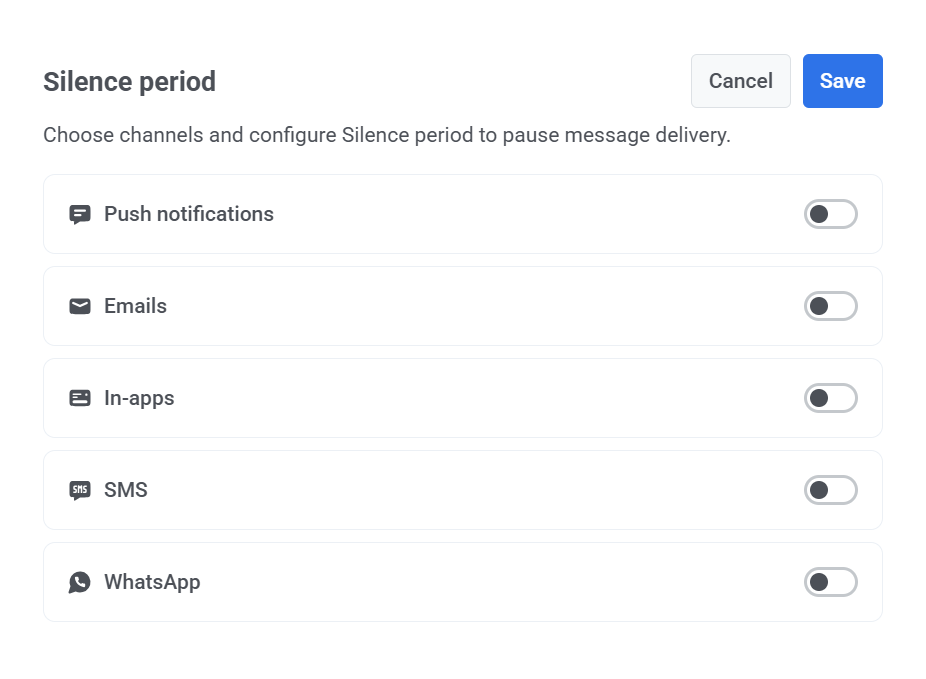 Выберите канал