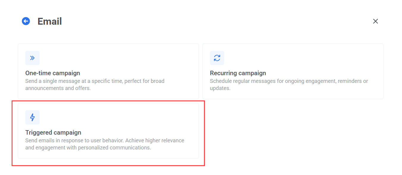 Создание триггерной email-кампании