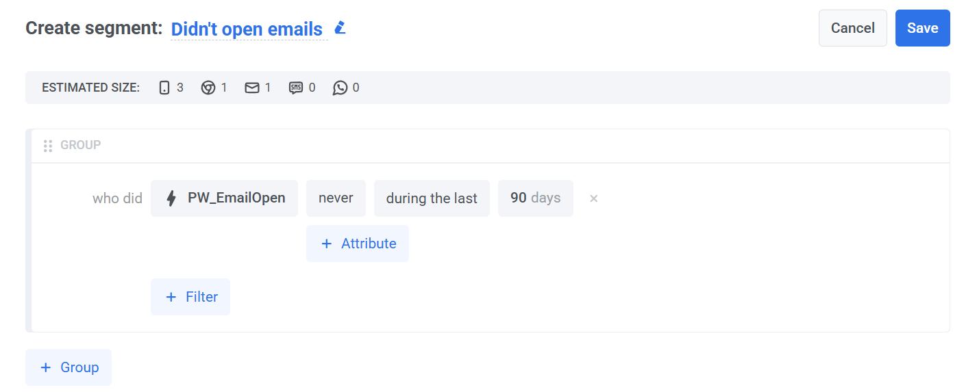 Создание Segment