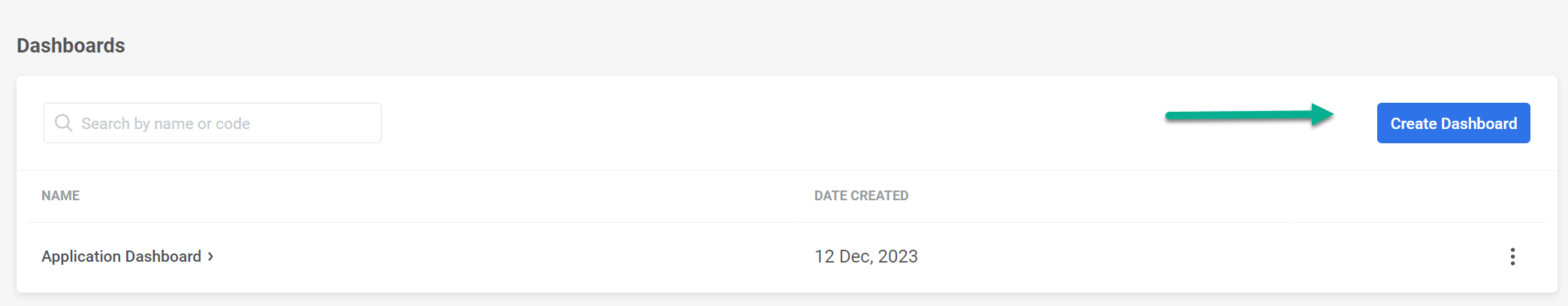 Создание нового дашборда